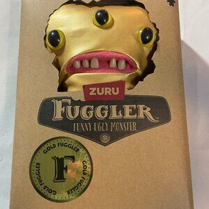 Zuru‎ 9-inch Gold Fuggler Plush Funny Ugly Monster NEW